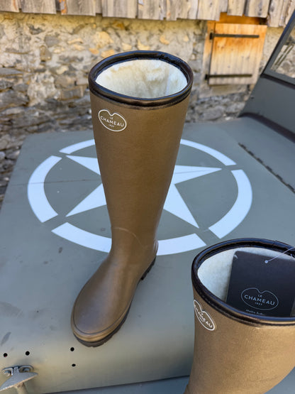 Bottes en caoutchouc fourrées LE CHAMEAU