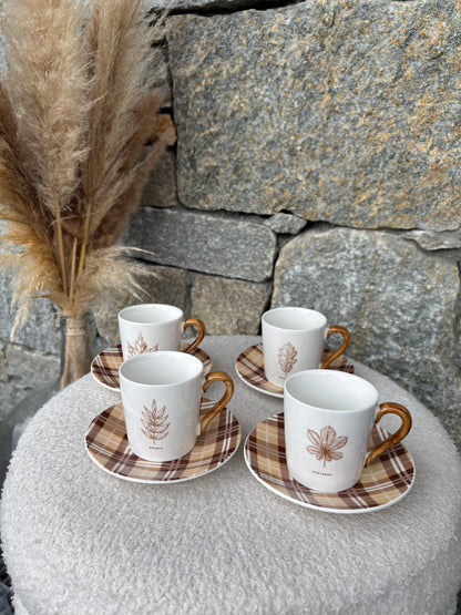 Coffret 4 tasses à café AUTOMNE