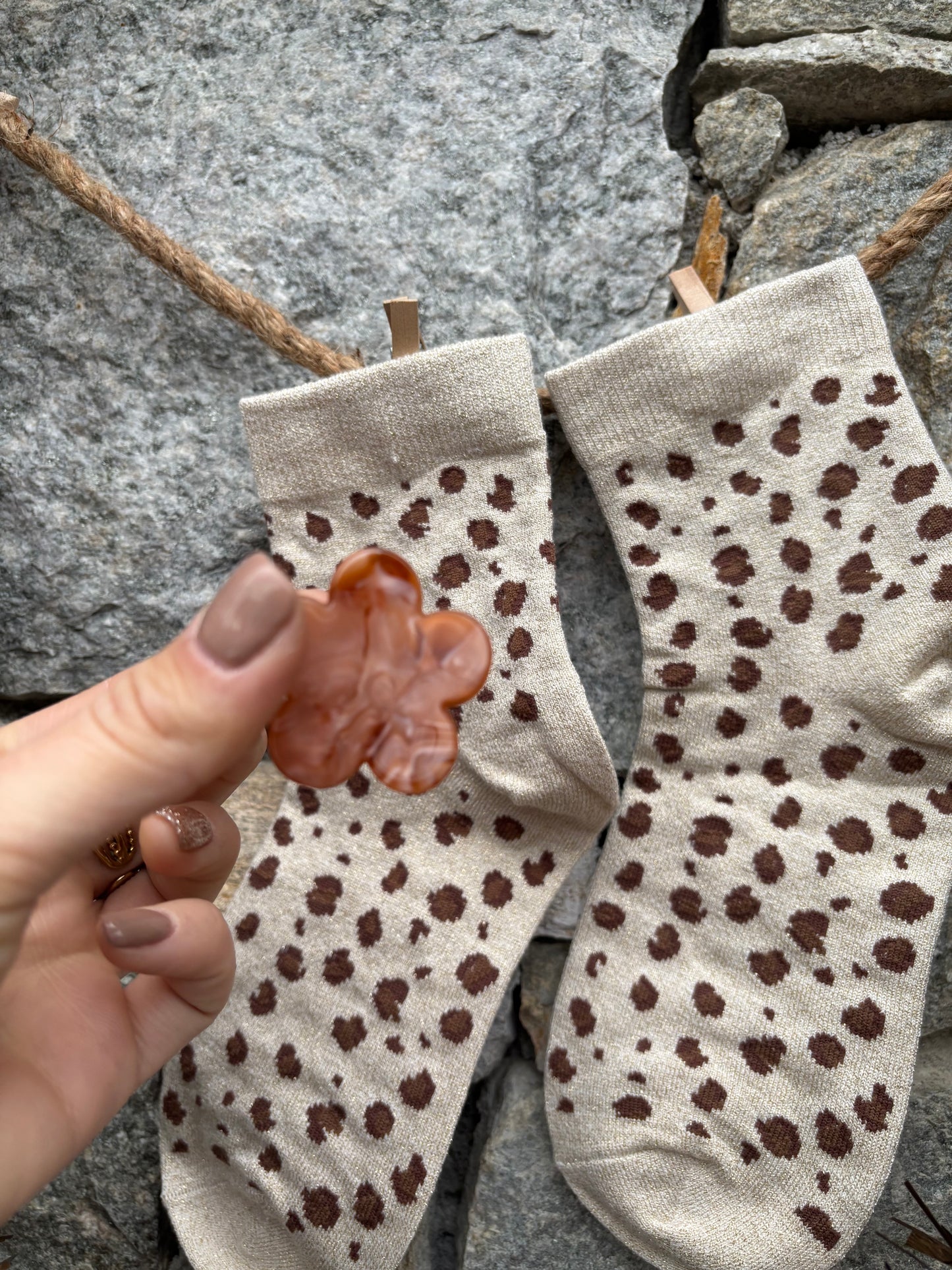 Coffret CHAUSSETTES LÉOPARD ET SA PINCE