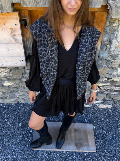 Gilet sans manches LOUNA léopard  🇮🇹