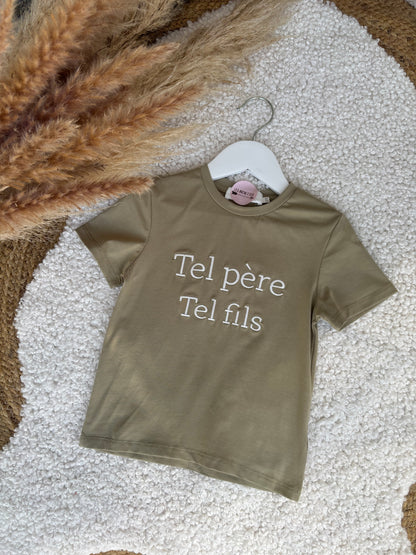 Tee-shirt TEL PÈRE TEL FILS enfant