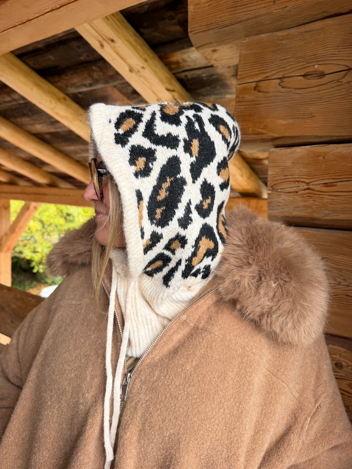 Cagoule léopard
