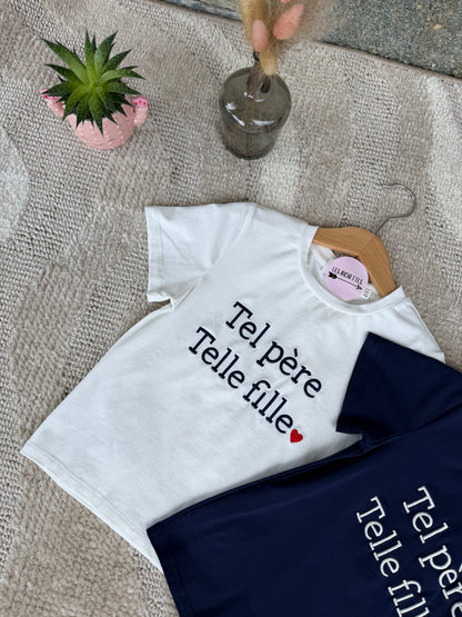Tee-shirt TEL PÈRE TEL FILLE enfant