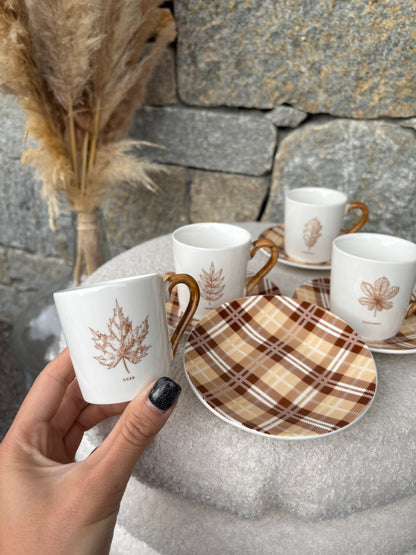 Coffret 4 tasses à café AUTOMNE