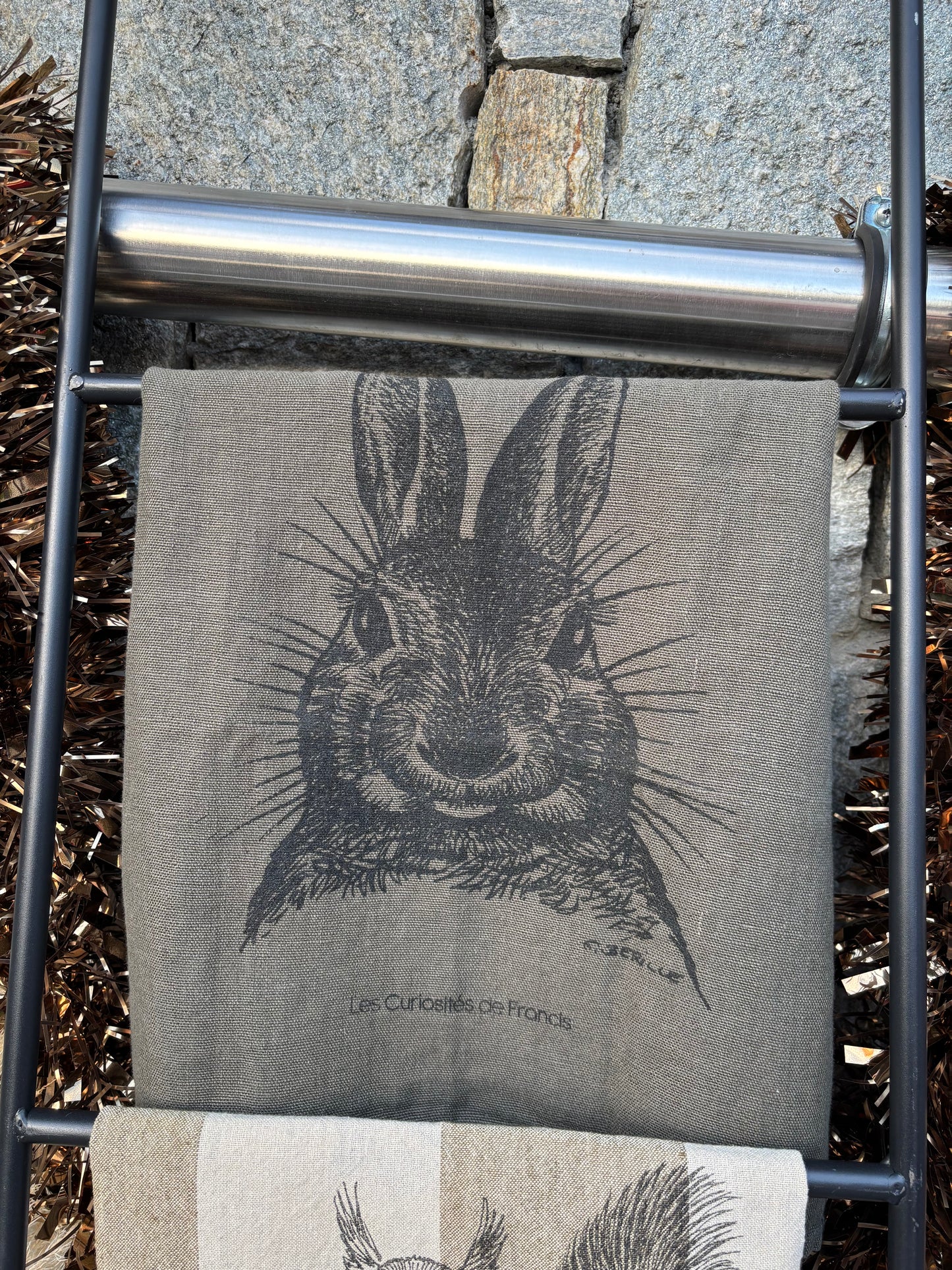 Coffret 2 torchons DUO LAPIN & ÉCUREUIL