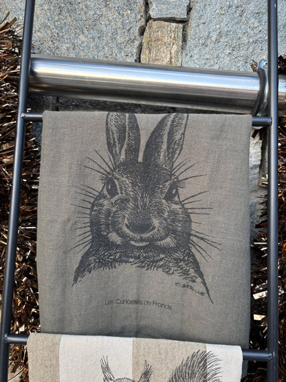 Coffret 2 torchons DUO LAPIN & ÉCUREUIL