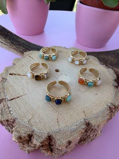 Bague pierres