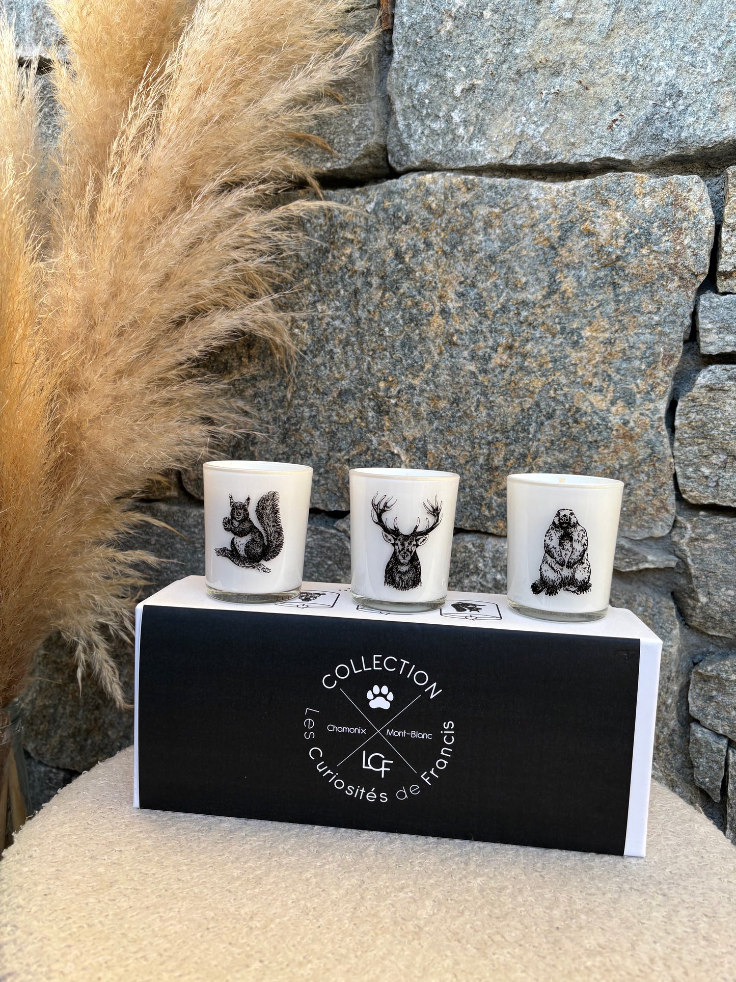 Coffret 3 bougies CERF