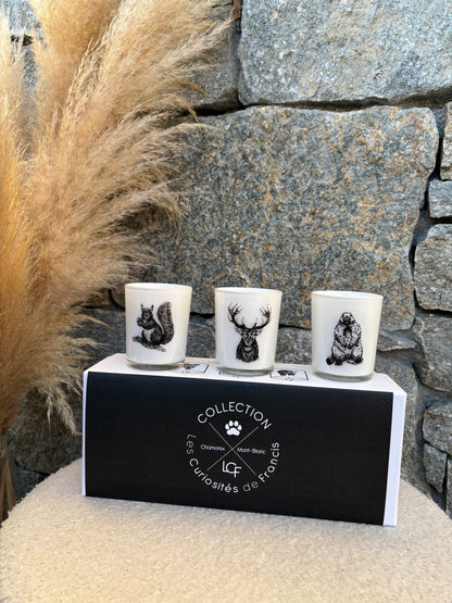Coffret 3 bougies CERF