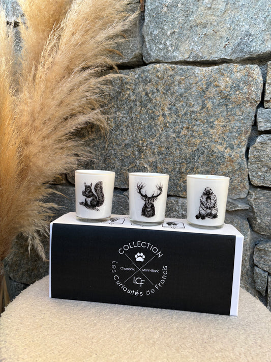 Coffret 3 bougies CERF
