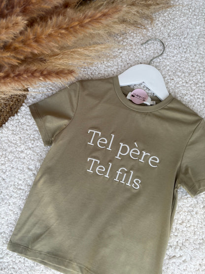 Tee-shirt TEL PÈRE TEL FILS enfant