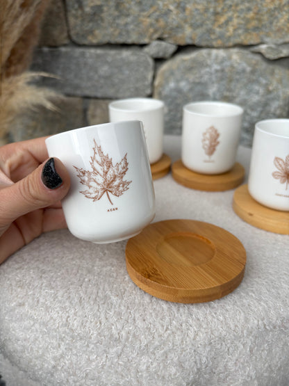 Coffret 4 tasses à café AUTOMNE