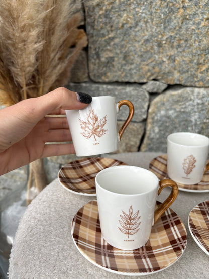 Coffret 4 tasses à café AUTOMNE