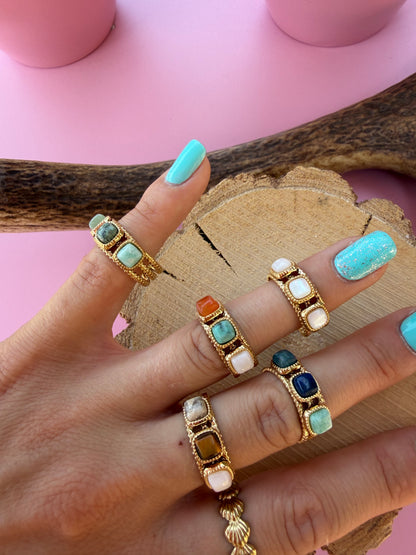 Bague pierres