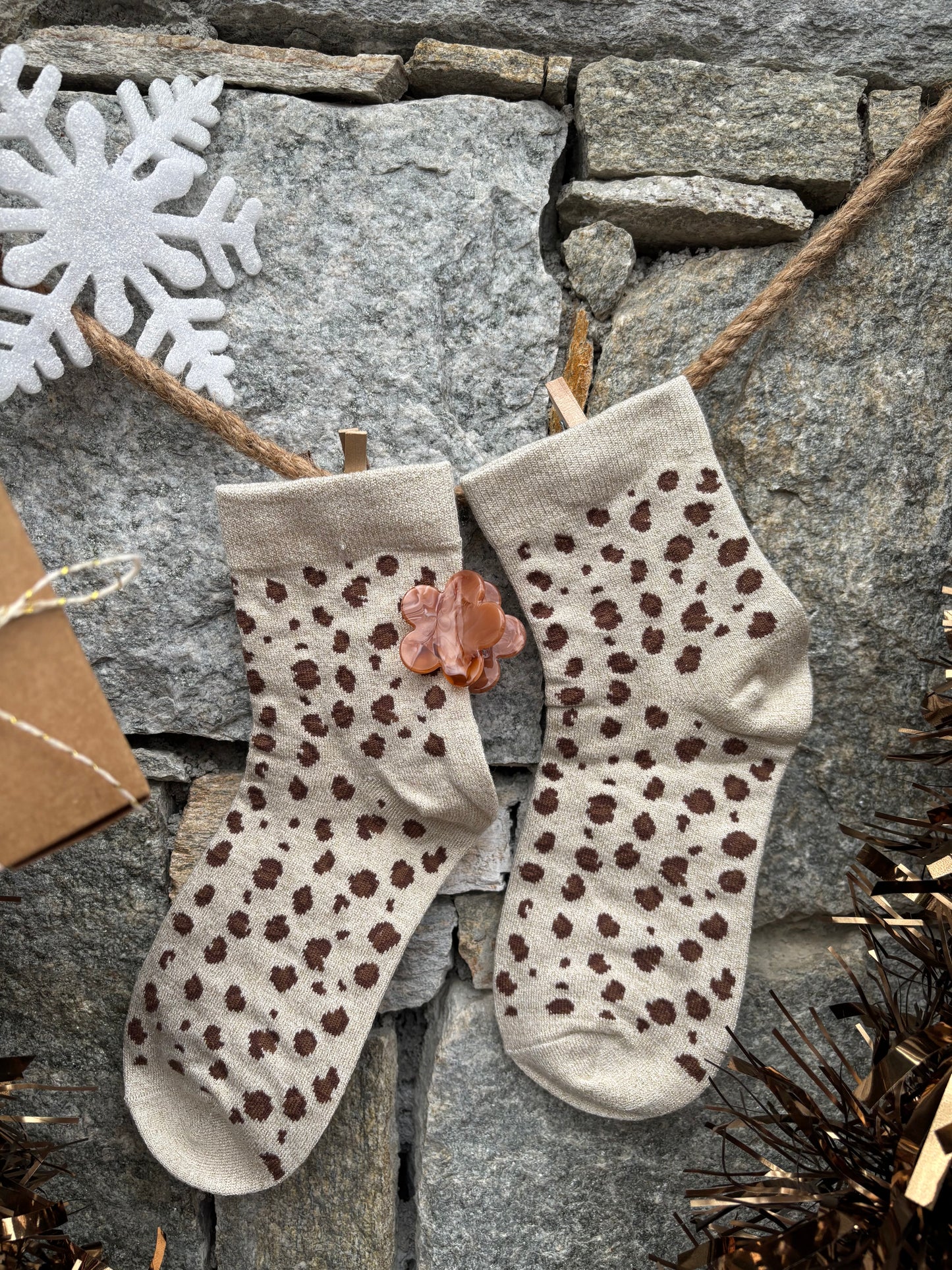 Coffret CHAUSSETTES LÉOPARD ET SA PINCE