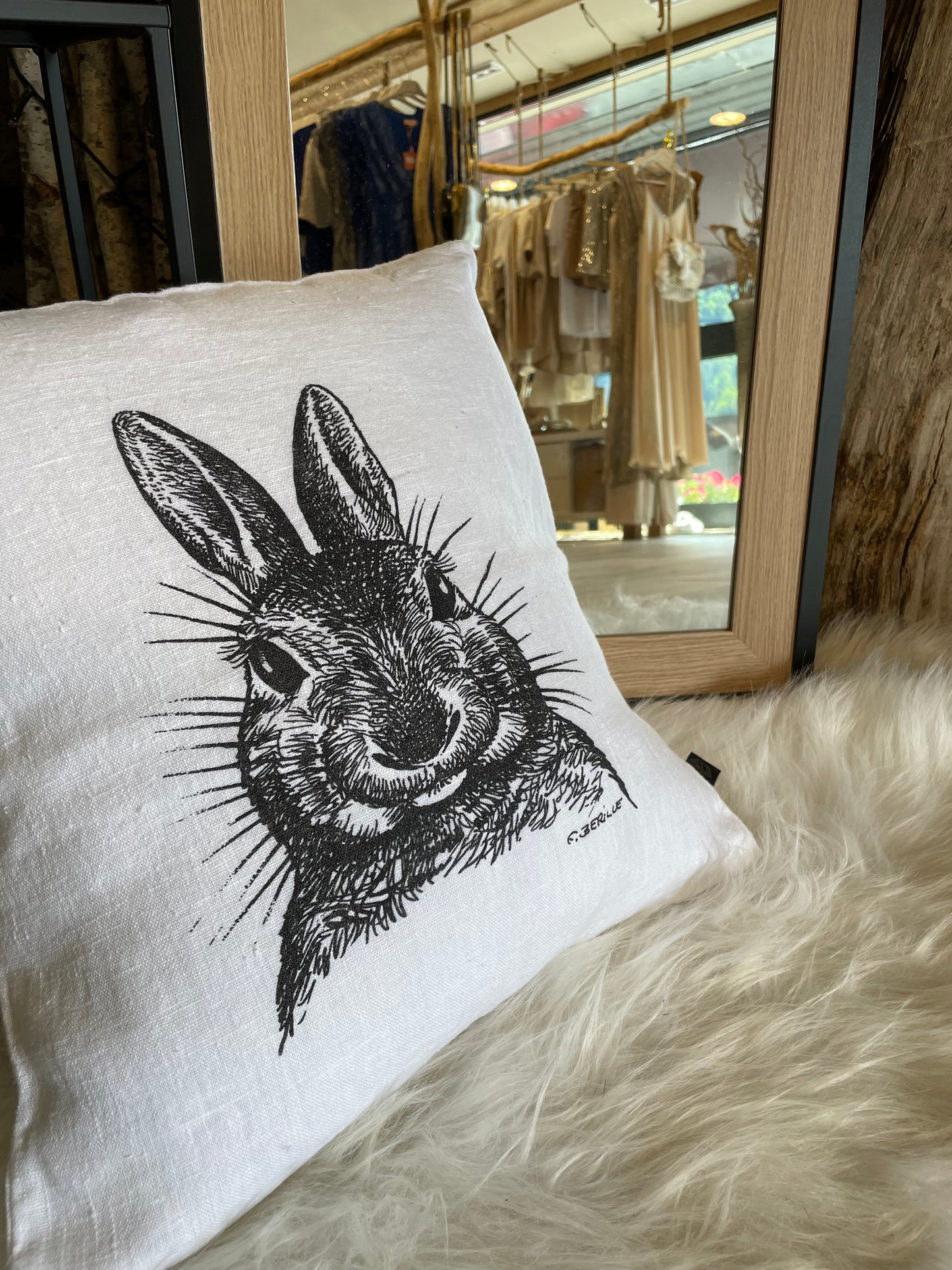 Coussin carré LAPIN